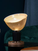 Minimalist Modern Desk Lamp with Clear Glass Diffuser