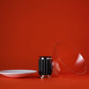 Minimalist Modern Desk Lamp with Clear Glass Diffuser