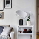 Minimalist Modern Desk Lamp with Clear Glass Diffuser