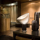 Minimalist Modern Desk Lamp with Clear Glass Diffuser