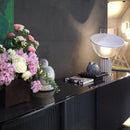 Minimalist Modern Desk Lamp with Clear Glass Diffuser
