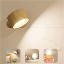 Scandinavian Wood Cone Wall Sconce