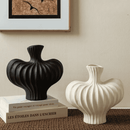 Fluted Sculptural Ceramic Vase