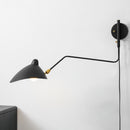 Adjustable Long Arm Metal Wall Sconce with Rotating Shade