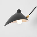 Adjustable Long Arm Metal Wall Sconce with Rotating Shade