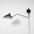 Adjustable Long Arm Metal Wall Sconce with Rotating Shade