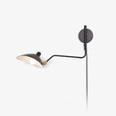 Adjustable Long Arm Metal Wall Sconce with Rotating Shade