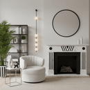 Modern Vertical Sphere Wall Sconce