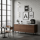 Modern Vertical Sphere Wall Sconce