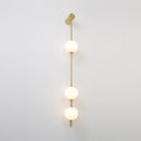 Modern Vertical Sphere Wall Sconce