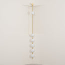 Modern Vertical Sphere Wall Sconce