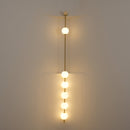 Modern Vertical Sphere Wall Sconce