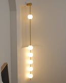 Modern Vertical Sphere Wall Sconce