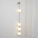 Modern Vertical Sphere Wall Sconce