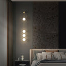 Modern Vertical Sphere Wall Sconce