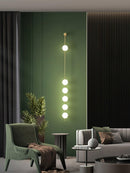 Modern Vertical Sphere Wall Sconce