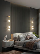 Modern Vertical Sphere Wall Sconce