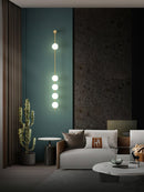 Modern Vertical Sphere Wall Sconce