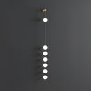 Modern Vertical Sphere Wall Sconce