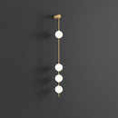 Modern Vertical Sphere Wall Sconce