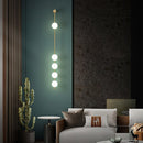 Modern Vertical Sphere Wall Sconce