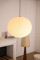 Luminária de teto pendente de papel Washi artesanal