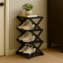 Geometric Tiered Shoe Display Tower