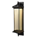 Ribbed Glass Wall Lantern