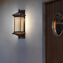 Ribbed Glass Wall Lantern