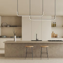 Contemporary Linear Loop Pendant Light
