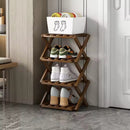 Geometric Tiered Shoe Display Tower