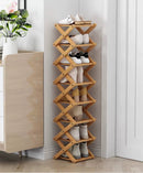 Geometric Tiered Shoe Display Tower