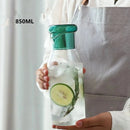 Tinted Top Glass Carafe
