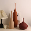 Long Neck Ceramic Vase
