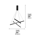 Cross Line Chandelier