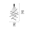 Cross Line Chandelier
