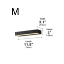 Waterproof LED Outdoor Wall Washer Light – Elegant Modern Black Fixture