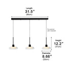 Glass Disc Pendant Light