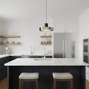 Glass Disc Pendant Light