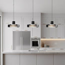 Glass Disc Pendant Light