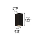 Minimal Rectangular Beam Wall Light