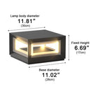 Rectangular LED Outdoor Column Light