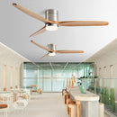 Modern Wood 3-Blade Ceiling Fan Light