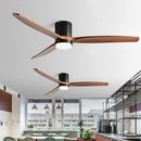 Modern Wood 3-Blade Ceiling Fan Light