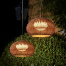 Woven Dome Rattan Pendant Light