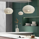 Woven Dome Rattan Pendant Light