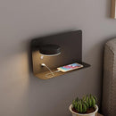 Floating Wall Light Charging Shelf