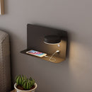 Floating Wall Light Charging Shelf