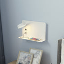 Floating Wall Light Charging Shelf