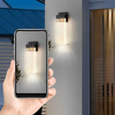 Clear Glass Column Wall Light